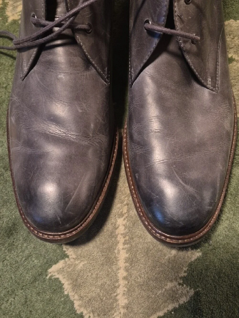 Cole Haan Men's Gray Leather Chukka Boots